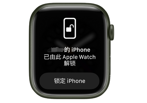 东西湖苹果手机维修分享用 AppleWatch 解锁配备面容 ID 的 iPhone方法 