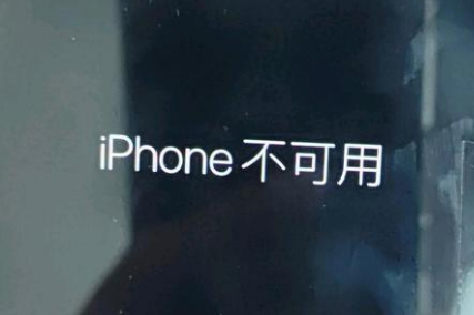 东西湖苹果服务网点分享锁屏界面显示“iPhone 不可用”如何解决 